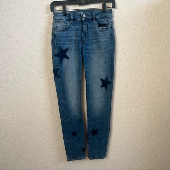 DL1961 Women's Size 25 Florence Skinny Mid Rise Instasculpt Star Crop Jeans - Picture 2 of 10